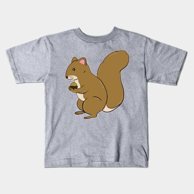 Crack a nut and feed a squirrel Kids T-Shirt by FamiLane